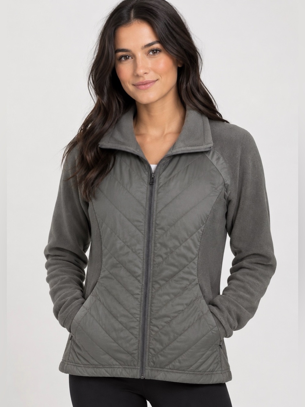 COLUMBIA Womens Hybrid Fleece Jacket/ amazing preloved condition ❤️ xs